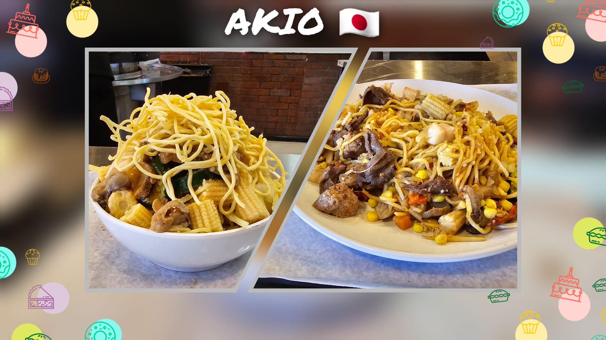 Akio's bowl transformation - before and after cooking